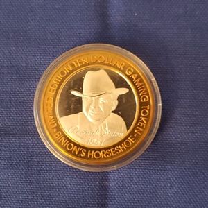Binion's $10 .999 50th Anniv coin 2001 silver